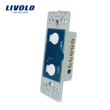 Livolo US Lichtschalter Elektrische 110V 2 Gang Way Wall Touch Fernschalter mit LED-Anzeige VL-C502SR